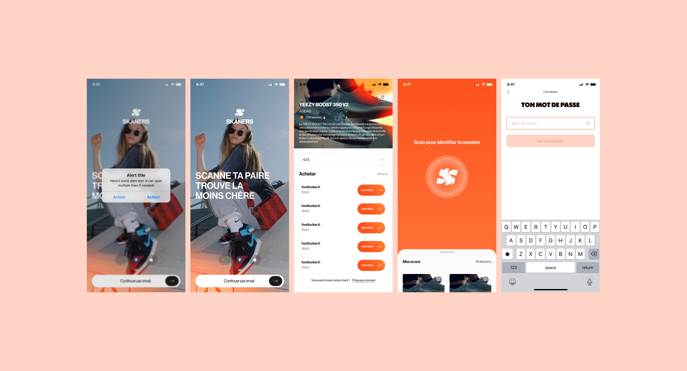 Design UX/UI application Skaners